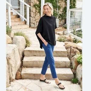 Frank and Eileen jeans size 6 Wicklow raw hem mide rise‎ crop 1977 Blue Denim